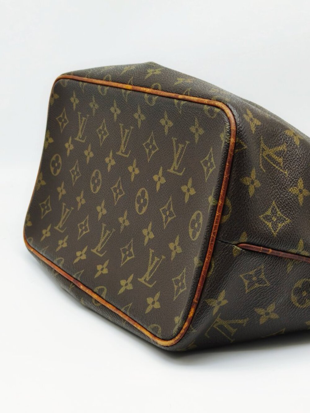 Louis Vuitton Monogram Palermo PM Tote Handbag Brown Canvas Top Handle Bag - Picture 7 of 13